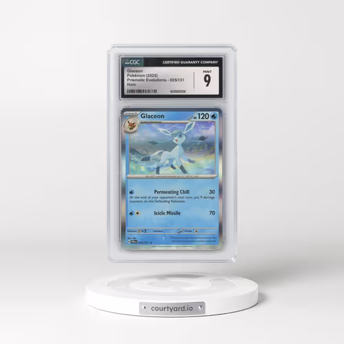 2025 Prismatic Evolutions - PRE EN #025/131 Glaceon - Holo (CGC 9 MINT)