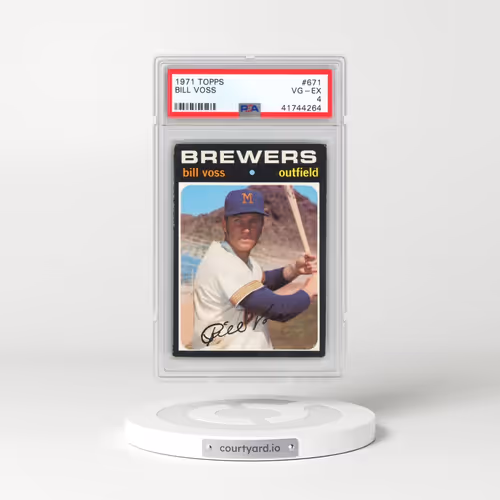 1971 Topps #671 Bill Voss (PSA 4 VG-EX)