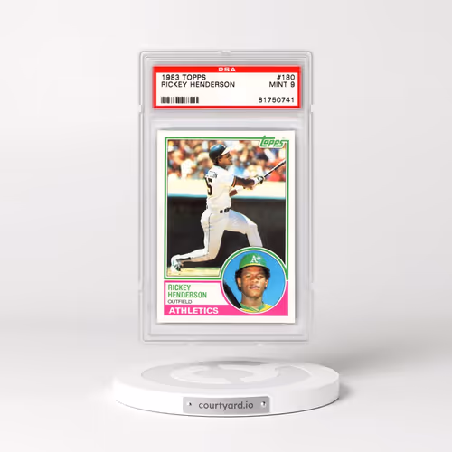 1983 Topps #180 Rickey Henderson (PSA 9 MINT)