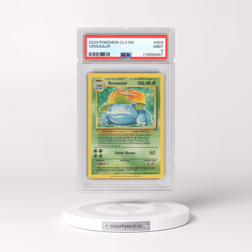 2023 Pokémon CLV-Trading Card Game Classic Venusaur & Lugia EX Deck #003 Venusaur (PSA 9 MINT)