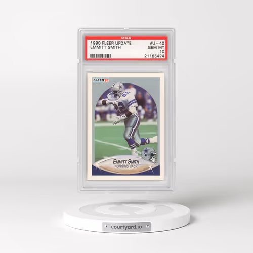 1990 Fleer Update #U-40 Emmitt Smith (PSA 10 GEM MINT)