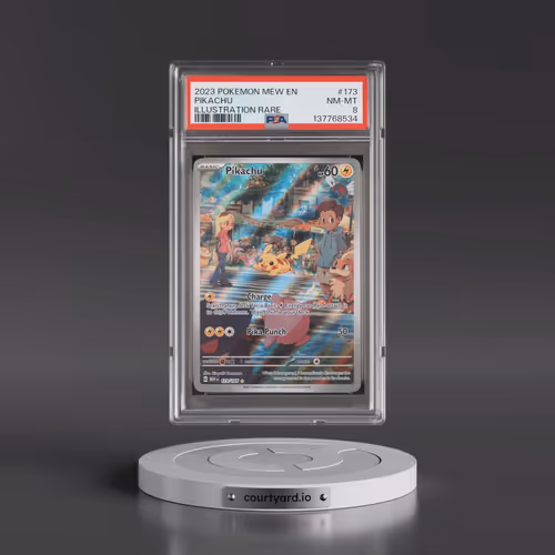 2023 Pokémon Mew EN-151 #173 Pikachu - Illustration Rare (PSA 8 NM-MT)