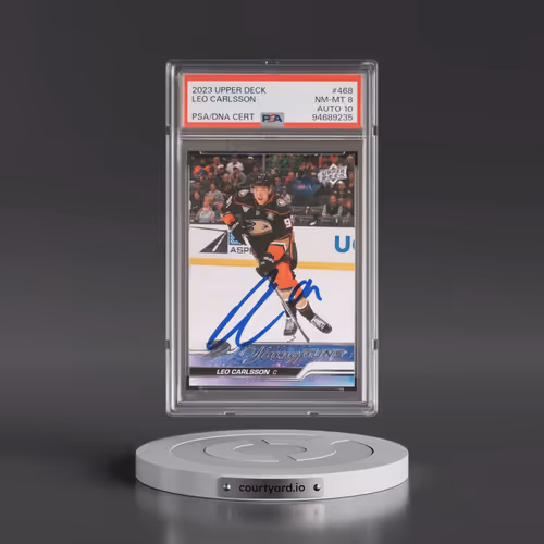 2023 Upper Deck #468 Leo Carlsson (PSA 8 NM-MT)