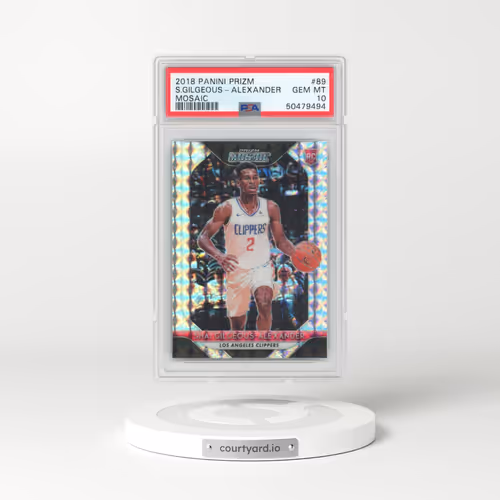 2018 Panini Prizm Mosaic #89 Shai Gilgeous-Alexander (PSA 10 GEM MINT)