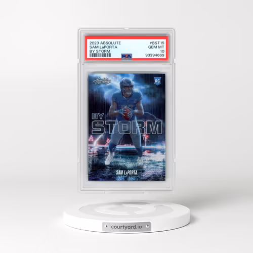 2023 Panini Absolute By Storm #BST15 Sam LaPorta (PSA 10 GEM MINT)
