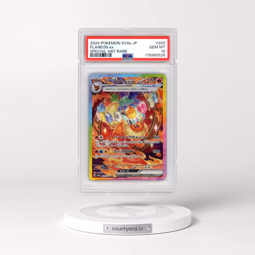 2024 Pokémon Sv8a-Terastal Fest EX #202 Flareon EX - Holo Special Art Rare (PSA 10 GEM MINT)