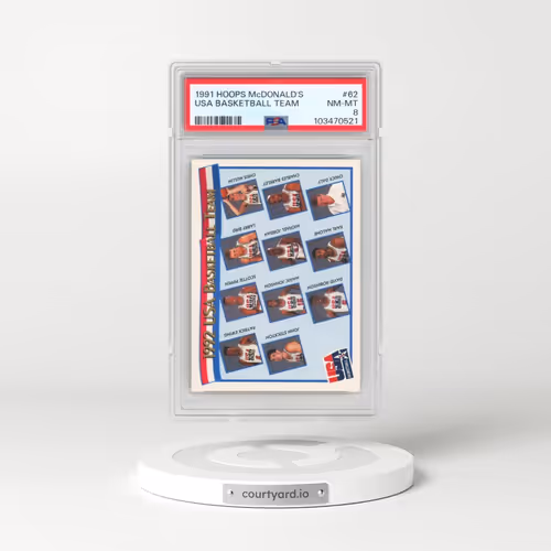1991 Hoops McDonald's #62 USA Basketball Team (PSA 8 NM-MT)