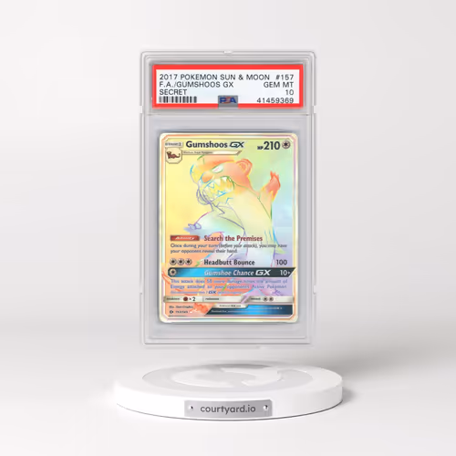 2017 Pokémon Sun & Moon #157 Gumshoos GX - Holo Full Art Secret (PSA 10 GEM MINT)
