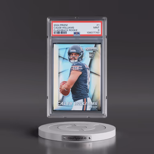 2024 Panini Prizm Prizm Flashback Rookie #1 Caleb Williams (PSA 9 MINT)