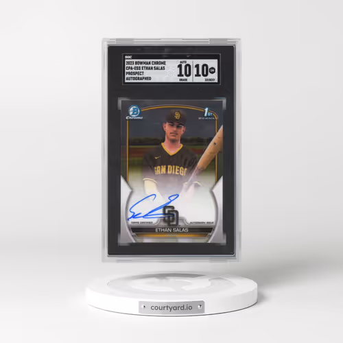 2023 Bowman Chrome #CPA-ESS Ethan Salas - Prospect Auto. (SGC 10 GEM MINT)