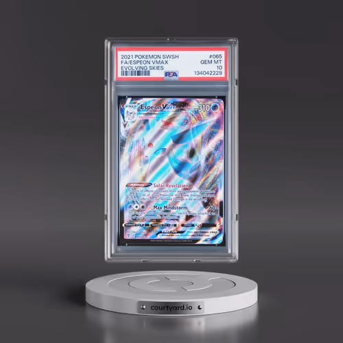 2021 Pokémon Sword & Shield Evolving Skies #065 Espeon Vmax - Full Art (PSA 10 GEM MINT)
