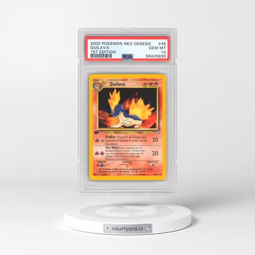 2000 Pokémon Neo Genesis #46 Quilava - 1st Edition (PSA 10 GEM MINT)