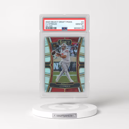 2023 Panini Select Draft Picks #2 CJ Stroud - Silver Prizm (PSA 10 GEM MINT)