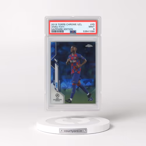 2019 Topps Chrome UEFA Champions League Sapphire Edition #45 Ansu Fati (PSA 9 MINT)
