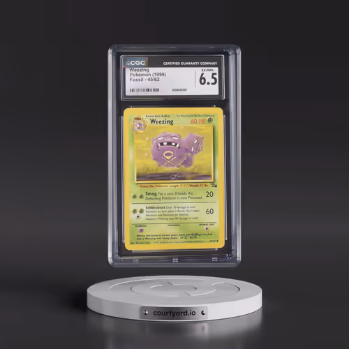 1999 Fossil #45/62 Weezing (CGC 6.5 EX-NM+)