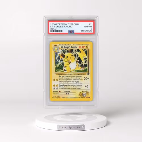 2000 Pokémon Gym Challenge #11 LT. Surge's Raichu - Holo (PSA 8 NM-MT)