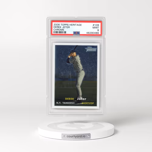 2006 Topps Heritage Chrome #109 Derek Jeter (PSA 9 MINT)
