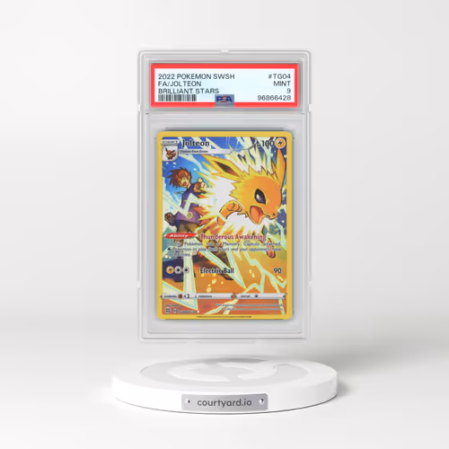 2022 Pokémon Sword & Shield Brilliant Stars #TG04 Jolteon - Full Art (PSA 9 MINT)