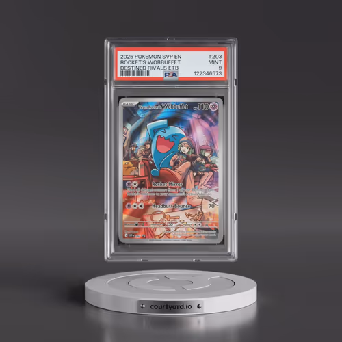 2025 Pokémon Svp EN-SV Black Star Promo #203 Team Rocket's Wobbuffet - Destined Rivals Elite Trainer