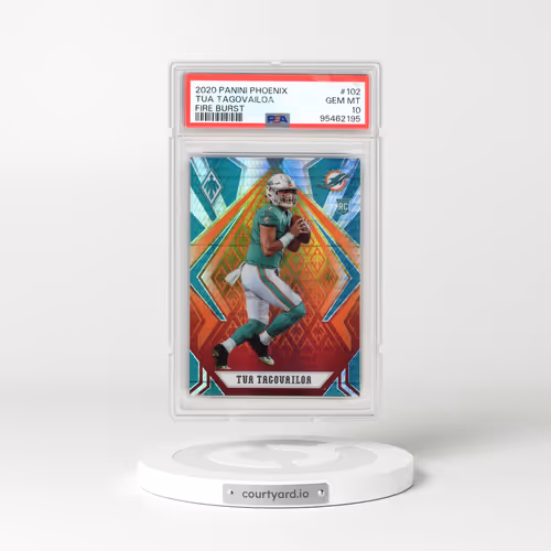 2020 Panini Phoenix #102 Tua Tagovailoa - Fire Burst (PSA 10 GEM MINT)