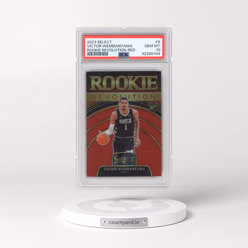2023 Panini Select Rookie Revolution #9 Victor Wembanyama - Red Prizm (PSA 10 GEM MINT)