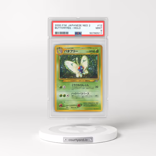 2000 Pokémon Neo 2 #12 Butterfree - Holo (PSA 9 MINT)