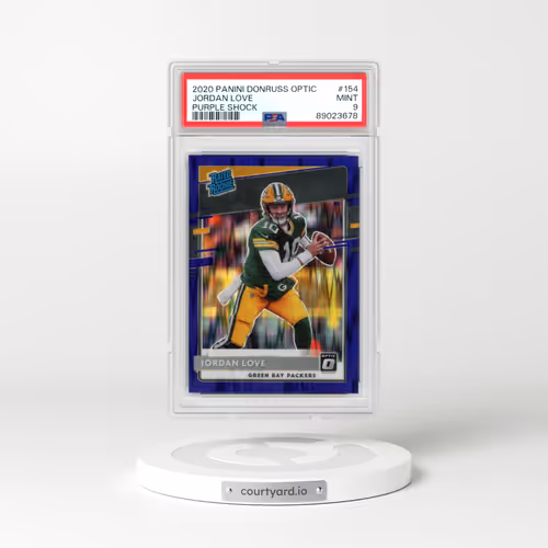 2020 Panini Donruss Optic #154 Jordan Love - Purple Shock (PSA 9 MINT)