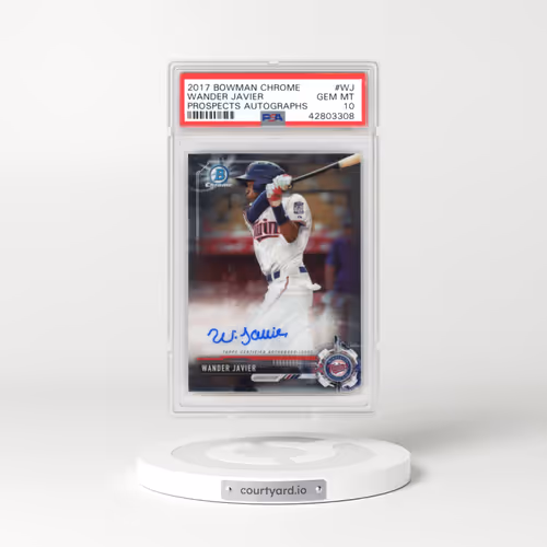 2017 Bowman Chrome Prospect Autographs #WJ Wander Javier (PSA 10 GEM MINT)
