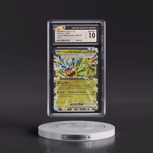 2024 Pokémon Twm EN-Twilight Masquerade #025 Teal Mask Ogerpon EX - Holo (CGC 10 GEM MINT)