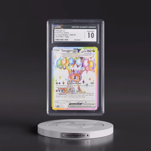 2024 Pokémon Ssp EN-Surging Sparks #226 Tatsugiri EX - Holo Ultra Rare (CGC 10 GEM MINT)