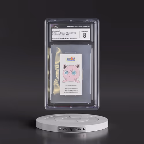 2000 Pokémon Sticker Album (Small)(2000 Dunkin' Boomer - English #39 Jigglypuff (CGC 8 NM-MT)