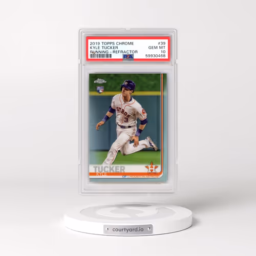 2019 Topps Chrome #39 Kyle Tucker - Running-Refractor (PSA 10 GEM MINT)