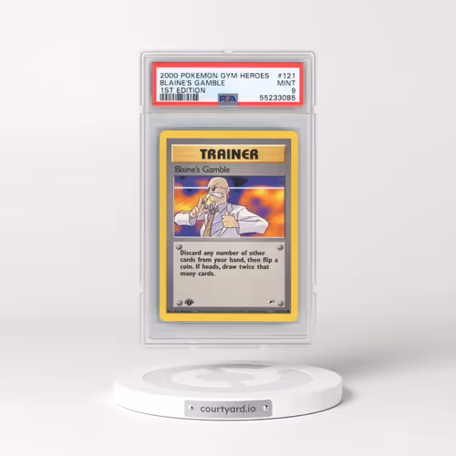 2000 Pokémon Gym Heroes #121 Blaine's Gamble - 1st Edition (PSA 9 MINT)