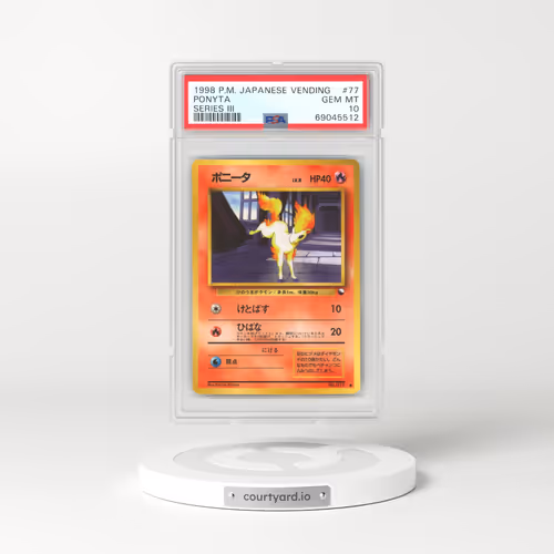1998 Japanese Vending #77 Ponyta - Series III (PSA 10 GEM MINT)