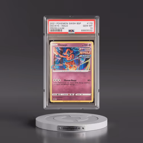 2021 Pokémon Swsh Black Star Promo #170 Deoxys - Holo Prerelease (PSA 10 GEM MINT)