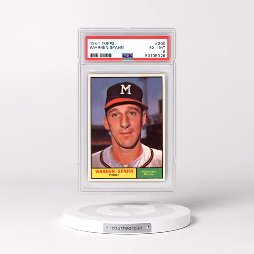 1961 Topps #200 Warren Spahn (PSA 6 EX-MT)