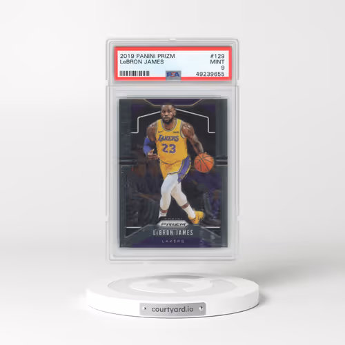 2019 Panini Prizm #129 LeBron James (PSA 9 MINT)