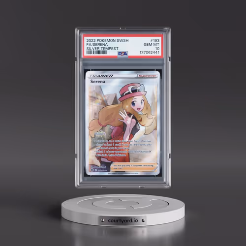2022 Pokémon Sword & Shield Silver Tempest #193 Serena - Full Art (PSA 10 GEM MINT)