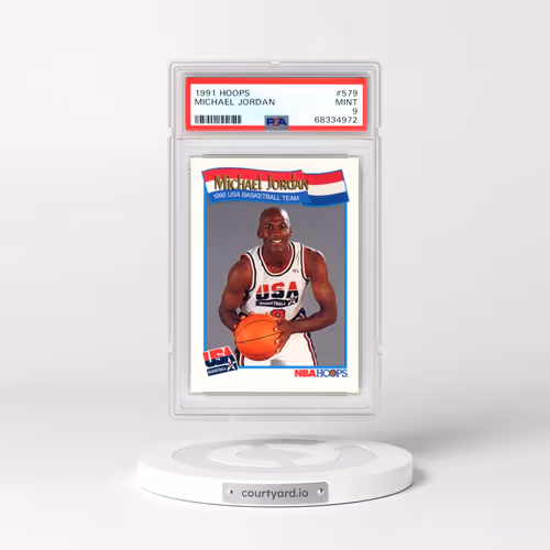 1991 Hoops #579 Michael Jordan (PSA 9 MINT)