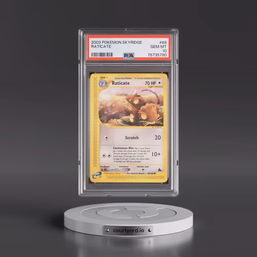 2003 Pokémon Skyridge #89 Raticate (PSA 10 GEM MINT)