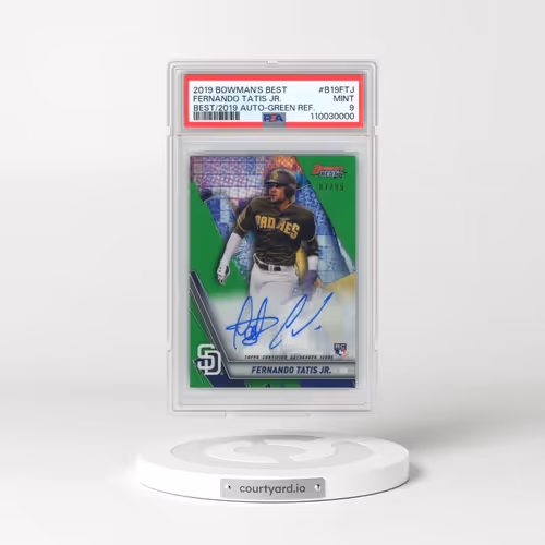 2019 Bowman's Best Best of 2019 Autographs #B19FTJ Fernando Tatis Jr. - Green Refractor (PSA 9 MINT)