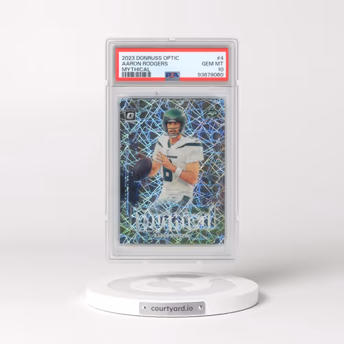 2023 Panini Donruss Optic Mythical #4 Aaron Rodgers (PSA 10 GEM MINT)