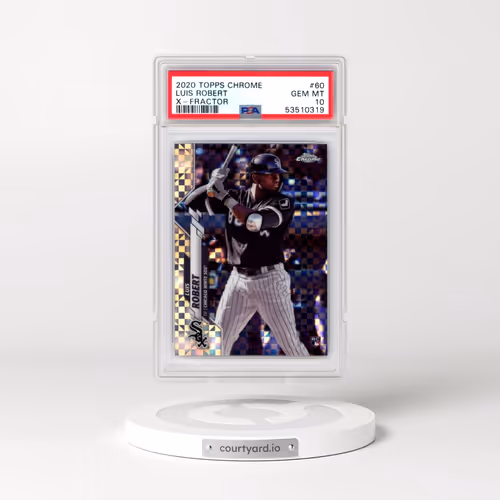 2020 Topps Chrome #60 Luis Robert - X-Fractor (PSA 10 GEM MINT)