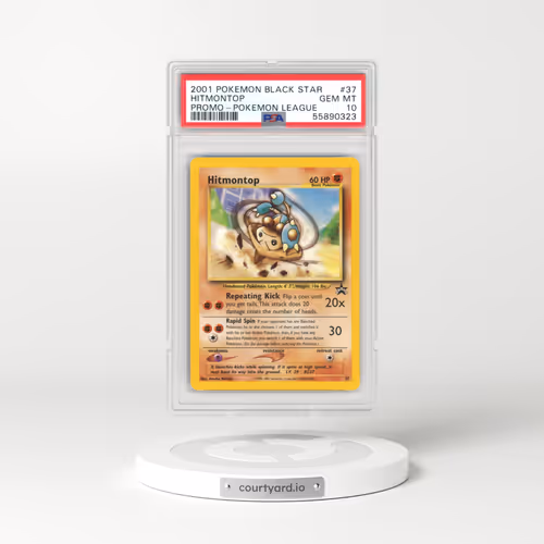 1999 Black Star Promos #37 Hitmontop - Pokémon League (PSA 10 GEM MINT)