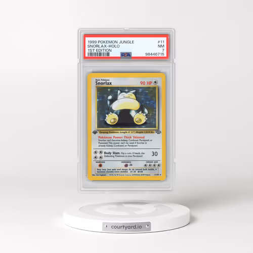 1999 Pokémon Jungle #11 Snorlax - 1st Edition Holo (PSA 7 NM)
