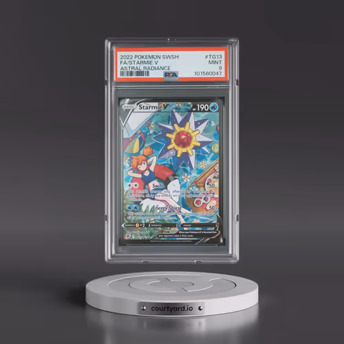 2022 Pokémon Sword & Shield Astral Radiance #TG13 Starmie V - Holo Full Art (PSA 9 MINT)