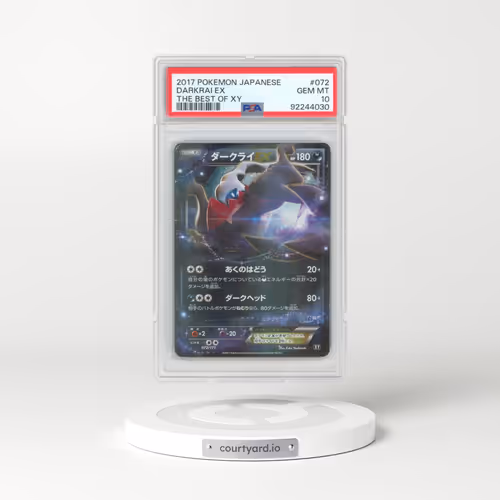 2017 Japanese Pokémon the Best of XY #072 Darkrai EX - Holo (PSA 10 GEM MINT)