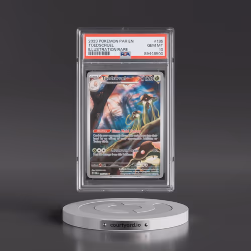 2023 Pokémon Par EN-Paradox Rift #185 Toedscruel - Illustration Rare (PSA 10 GEM MINT)