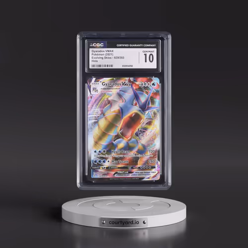 2021 Pokémon Sword & Shield Evolving Skies #029 Gyarados Vmax - Full Art (CGC 10 GEM MINT)