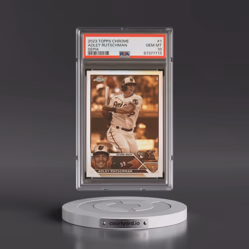 2023 Topps Chrome #1 Adley Rutschman - Sepia Refractor (PSA 10 GEM MINT)